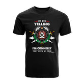 Connelly Tartan Crest T-shirt - I'm not yelling style
